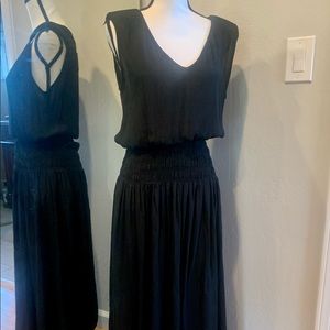 Maje Black Sleeveless Maxi Dress